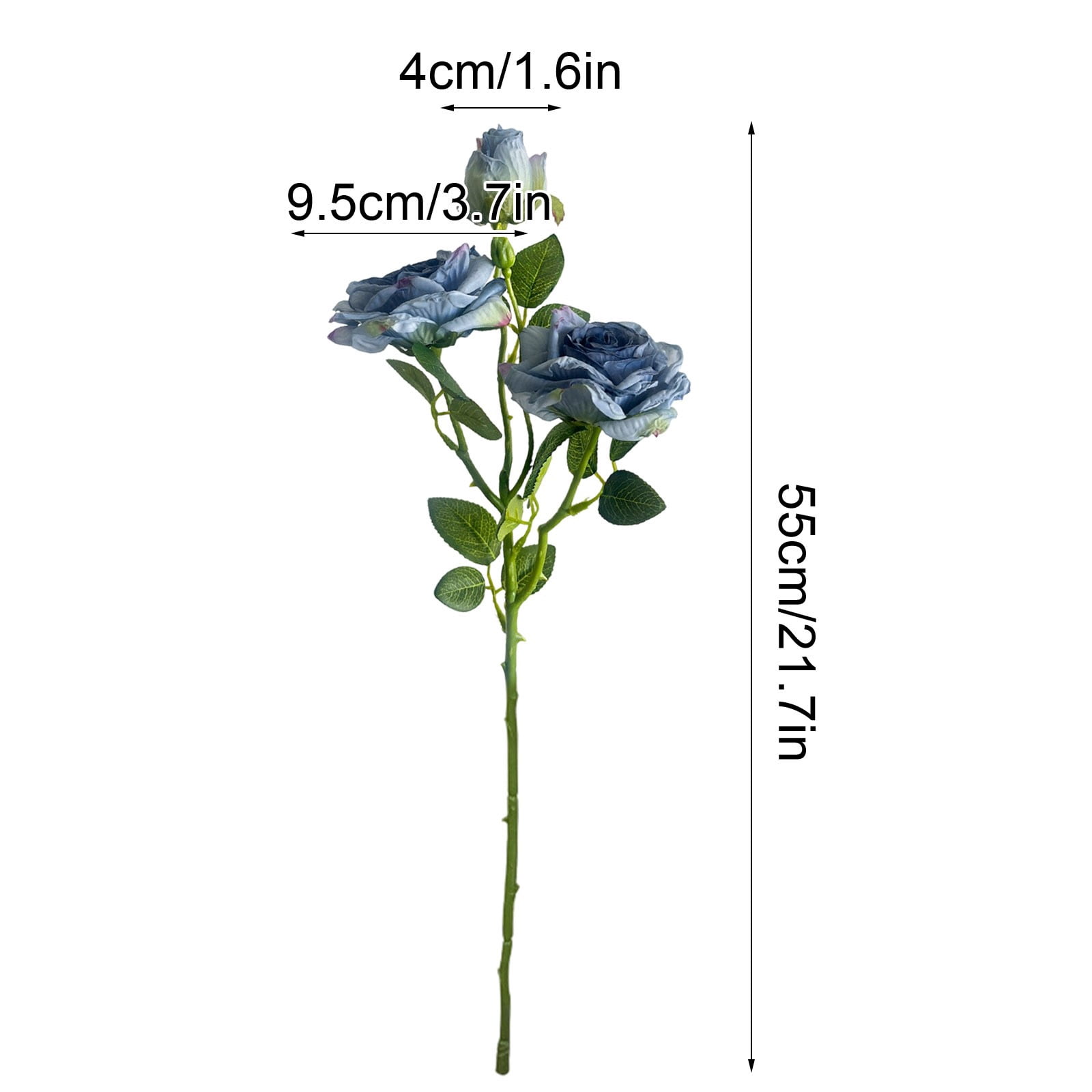 Simulated Flower French Charcoal Rose Fake Flower Rose Vintage Ornament ...