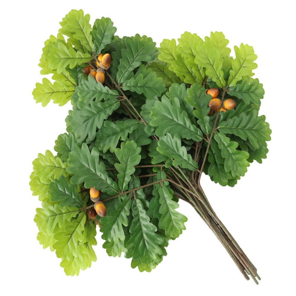 Simulated Fruit Glued Oak Fruit Leaf Multicolor Plastic Plant Wall