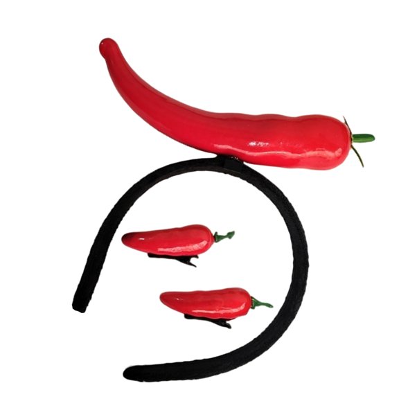 Simulated Fruit Vegetable Hair Hoop Funny Birthday Cosplay Halloween Headwear Women's Fashion Hair Accessories