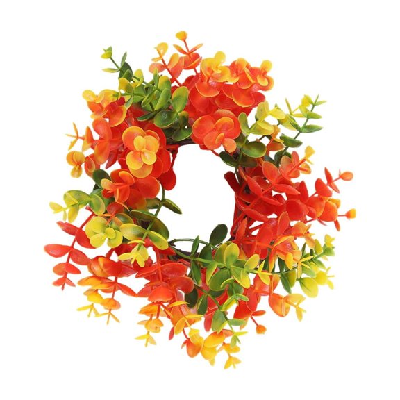 Simulated Gradient Foliage Candlestick Great For Fall Home Decor Thanksgiving Theme Floral Arrangement And Soft Furnishings