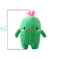 Plush Toy Doll Fairy Soft Filled Plant Doll, 9.8 '' Green Flower Cactus Filled Plush Toy, Children's Home Decoration Gift