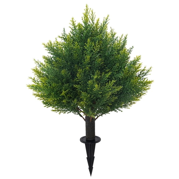 Simulated Green Planting, Cedar Spherical Potted Artificial Tree for Indoor and Outdoor Decoration, Low-Maintenance, Durable Faux Plant for Home and Garden Décor