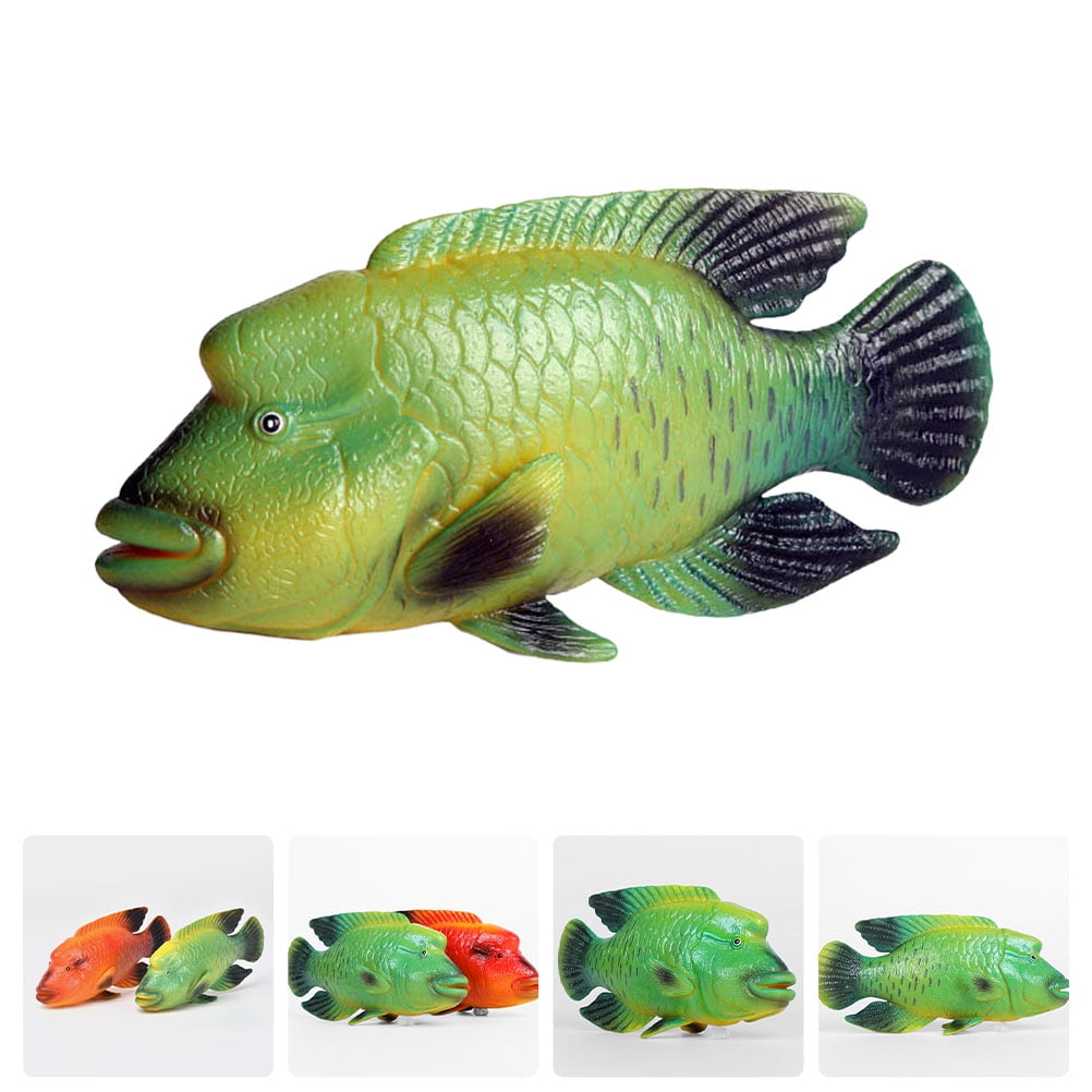 Simulated Humphead Wrasse Model Plastic Fish Model Sea Animals Statue