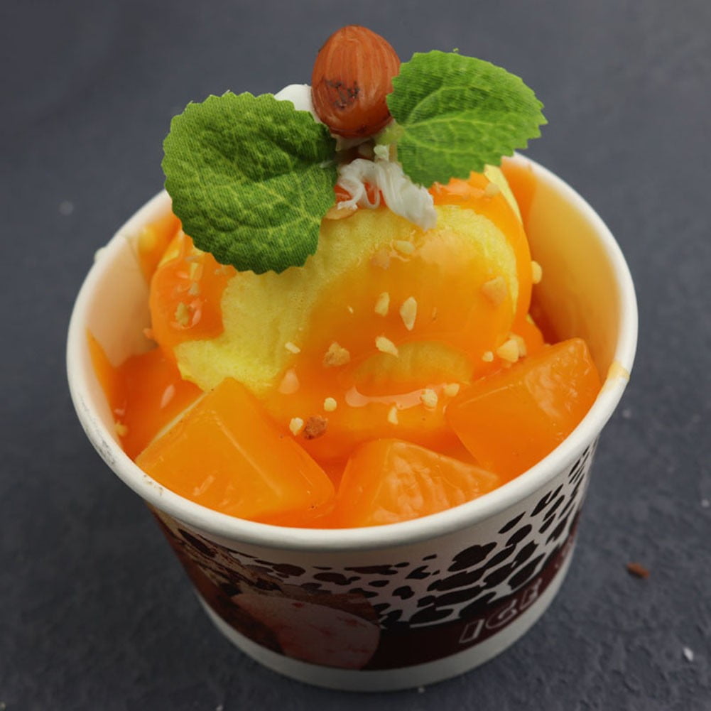 Simulated Ice Cream Model Cone Dessert Chocolate Ice Cream Food Display