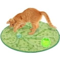 thumbnail image 1 of Simulated Interactive Hunting Cat Toy Fun Interactive Cat Toy Ball Cover Cat Toy Rolling Ball Mat Portable with Elastic ball 2 Modes Cat Ball with Auto Obstacle Avoidance for Indoor Cats, 1 of 9