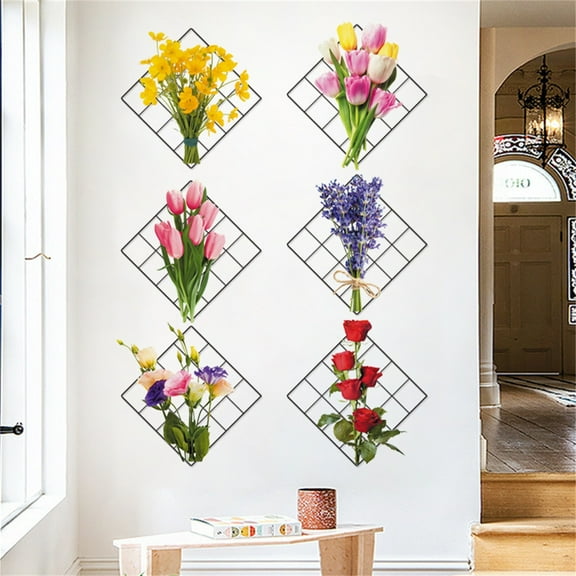 Simulated Iron Mesh Green Luo Bedroom, Living Room, Entrance, Dormitory Home Decoration Wall Stickers Wallpaper Peel and Stick, Wall Decals Clearance Under $5.00