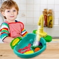 thumbnail image 1 of Simulated Kitchen Sink Toys With Running Water,Circulating Pump Water Saving Design,Safe ABS Smooth Edge Tableware Playset,Housework Skill Training Educational Toy,Birthday Christmas Holiday Gift Toy, 1 of 2