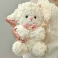 thumbnail image 1 of Simulated Lamb Plush Lint Toy Doll | Lifelike White Stuffed Animal | Cotton Soft Cuddly Decorative Gift | Cute Collectible Pillow | 8.66 x 3.94 in | 180g | Wedding Birthday Holiday Present, 1 of 8