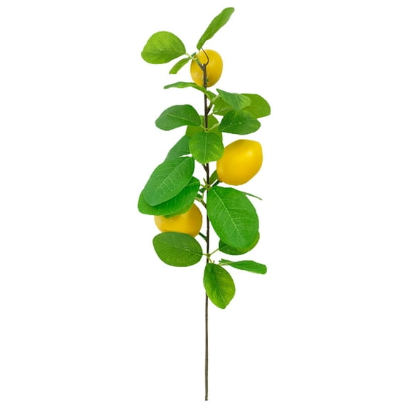 Simulated Lemon Branch High Simulation Decorative Vivid Artificial Lemon Small Single Branch for Office