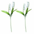 thumbnail image 1 of Simulated Lily of the Valley Flower Bouquets Set of 2 for Effortless Decoration, 1 of 6
