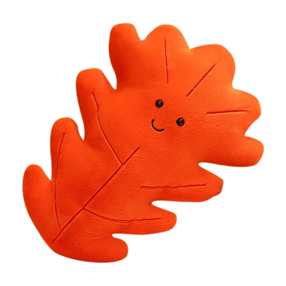 Simulated Maple Leaf Pillow, Ginkgo Leaf Shaped Decorative Cushion For Home, Soft Plush Throw Pillow For Sofa Bed And Autumn Decor