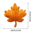 thumbnail image 1 of Simulated Maple Leaf Pillow, Ginkgo Leaf Shaped Decorative Cushion For Sofa And Bed, Soft Plush Throw Pillow For Autumn Home Decor, 1 of 5