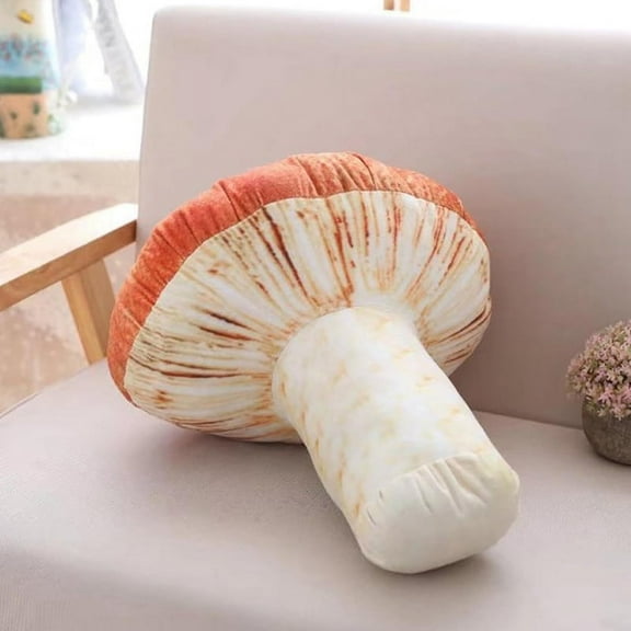 Simulated Mushroom Funny Plant Pillow Cushion Plush Anti-Stress Soft Children Toy Gift, 20cm