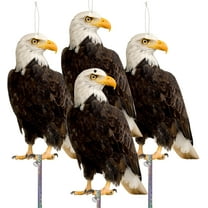 Fake owl, garden owl, plastic owl, reflective hanging decoration, effective control with reflective tape for garden terrace window tree