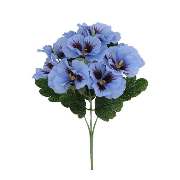 Simulated Pansy Small Handle Artificial Flowers, High Toughness Silk Petals Soft Non Pilling, Adjustable Iron Wire Stem High Simulation Degree For Home Hotel Outdoor Wedding