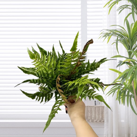 Simulated Persian Grass Small Persian Leaves Artificial Fern Leaves Bouquet for Home Decoration, Faux Plants for Living Room, Office & Outdoor Use