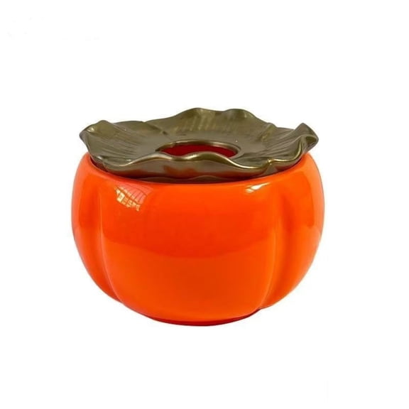 Simulated Persimmon Vase Artificial Fruit for Home Decor Centerpiece Office Table Ornament Shatterproof Plastic Orange for Living Room Bedroom Kitchen