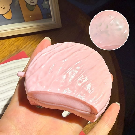 Simulated Pie Stress Relief Toy, Slow Rebound Food Inspired Fidget Toy, Moldable Sensory Toy, Soft Squeeze Decompression Toy, Collectible Desk Accessory, Novelty Gift