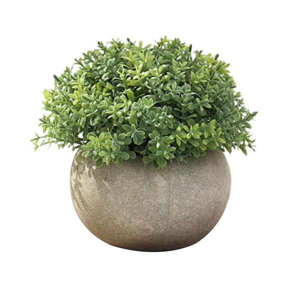 Simulated Plant Bonsai Paper Pulp Pot Artificial Green Plant Landscaping Scene Layout Decoration Creative Office Desktop Plastic Succulent Ornaments Home Decor-E
