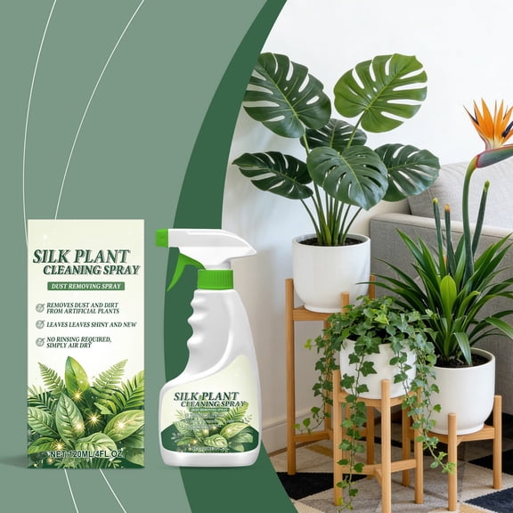 Simulated Plants Cleaning Spray 120ml – Artificial Green Plant Cleaner, Gentle Maintenance, Eco-Friendly, Easy Spray for Indoor & Outdoor Home Decor Multicolor