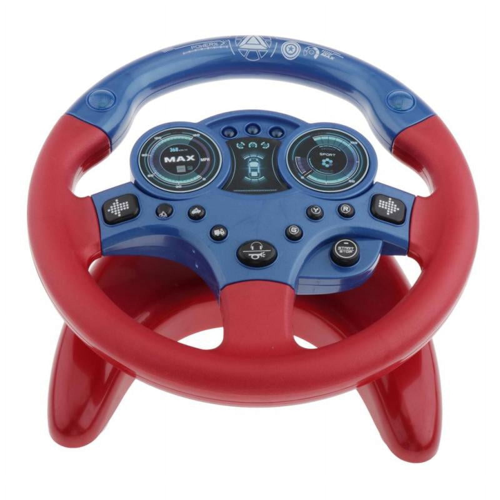 Simulated Portable Steering Wheel Driving Pretend Interactive Toy