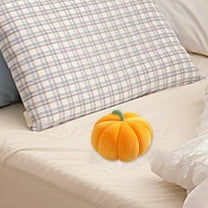 Simulated Pumpkin Pillow Plush 3D Cushion Stuffed Pumpkin Toy Pillows Fall Decorations for Thanksgiving Christmas Halloween Bedroom Sofa Couch, 7 inch Small Size