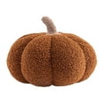 thumbnail image 1 of Simulated Pumpkin Plush Pillow, Cozy Fall Decorations, Stuffed Throw Pillows for Thanksgiving Christmas Halloween Bedroom Sofa Couch Supplies, Coffee, 1 of 6