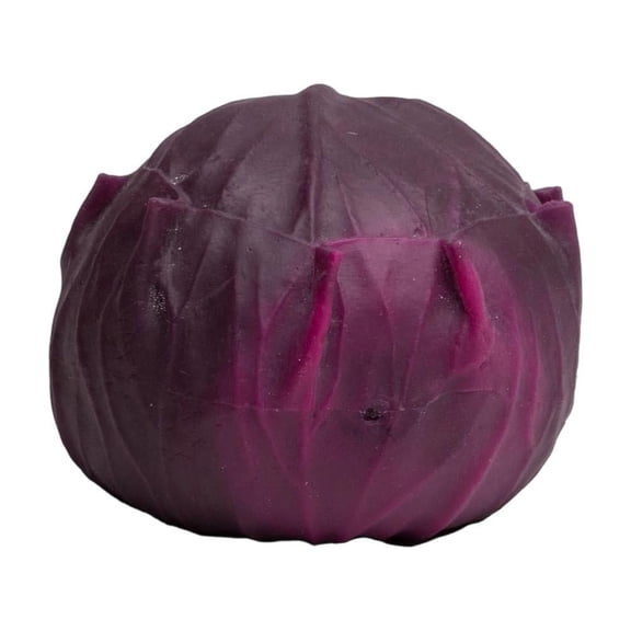 Simulated Purple Cabbage Squishy Toy with Leaf Texture, 1-Pack, Purple, for Kids and Adults, Sensory Relaxation Squeeze Toy