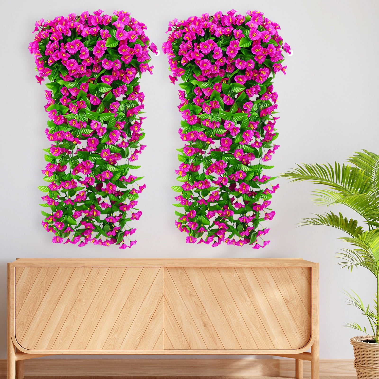 Simulated Rose Artificial Flower Conditioning Duct Blocking Living Room