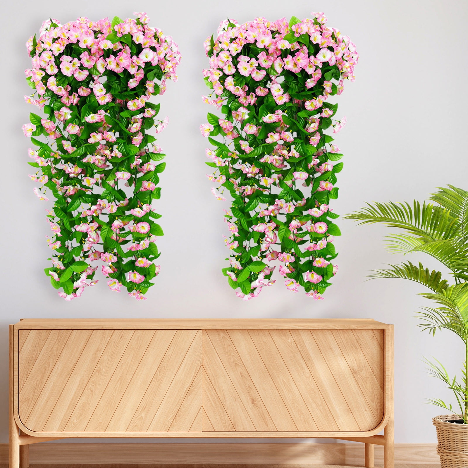 Simulated Rose Artificial Flower Conditioning Duct Blocking Living Room