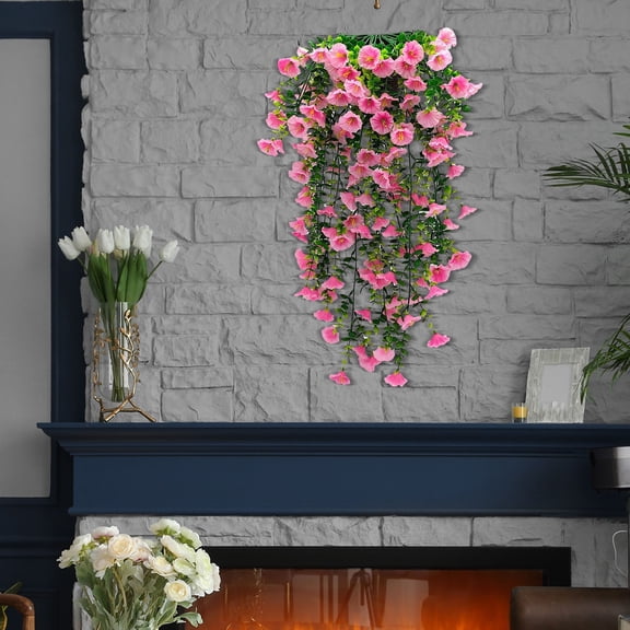 Simulated Rose Artificial Flower Vine, Fake Hanging Plants for Wall Decor, Home Ceiling Decoration, Indoor Outdoor Use