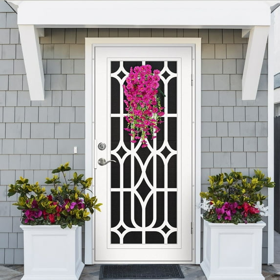 Simulated Rose Artificial Flower Wall Hanging, 75cm Plastic Vine for Living Room & Ceiling Décor, Easy Installation Fake Flowers for Home, Garden and Wedding Decoration, Beautiful Floral Wall Décor