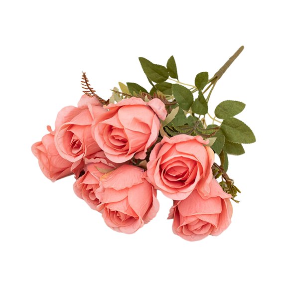 Simulated Rose Bouquet High End Silk Fake Flowers Wedding Home Decoration Photography Prop No Wither Floral Arrangement