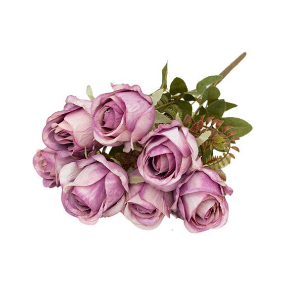 Simulated Rose Bouquet High End Silk Fake Flowers Wedding Home Decoration Photography Prop No Wither Floral Arrangement