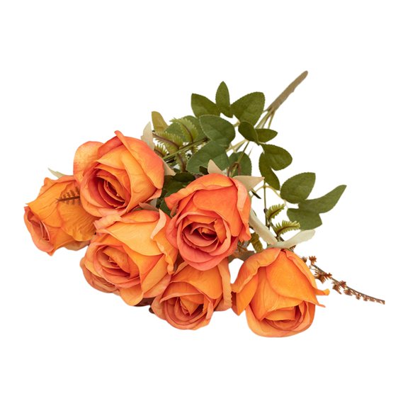 Simulated Rose Bouquet High End Silk Fake Flowers Wedding Home Decoration Photography Prop No Wither Floral Arrangement