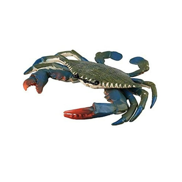 Simulated Sea Life Animals Figurines Realistic Sea Creature Model Plastic Ocean Animals Action Figure for Animal Collection (Green Crab)