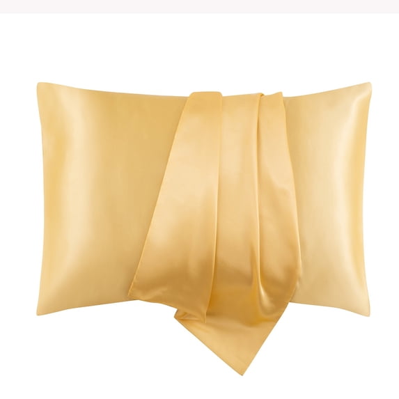 Simulated Silk Pillowcase for Hair and Skin Care, 20x30 Inches with Envelope Closure, Soft Faux Silk Material for Beauty Sleep Protection