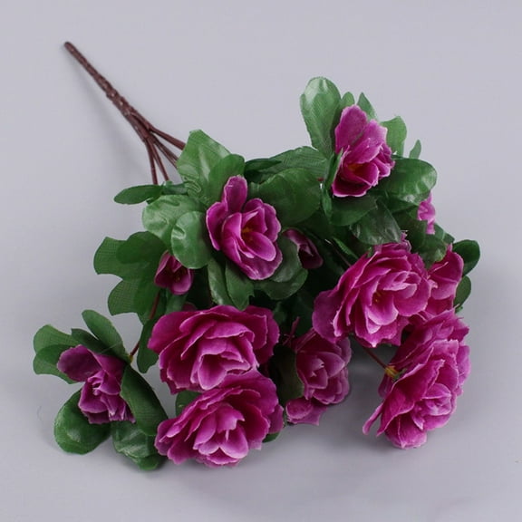 Simulated Small Azalea, Simulated Flower, Home Silk Flower, Artificial Flower Purple Smile Home