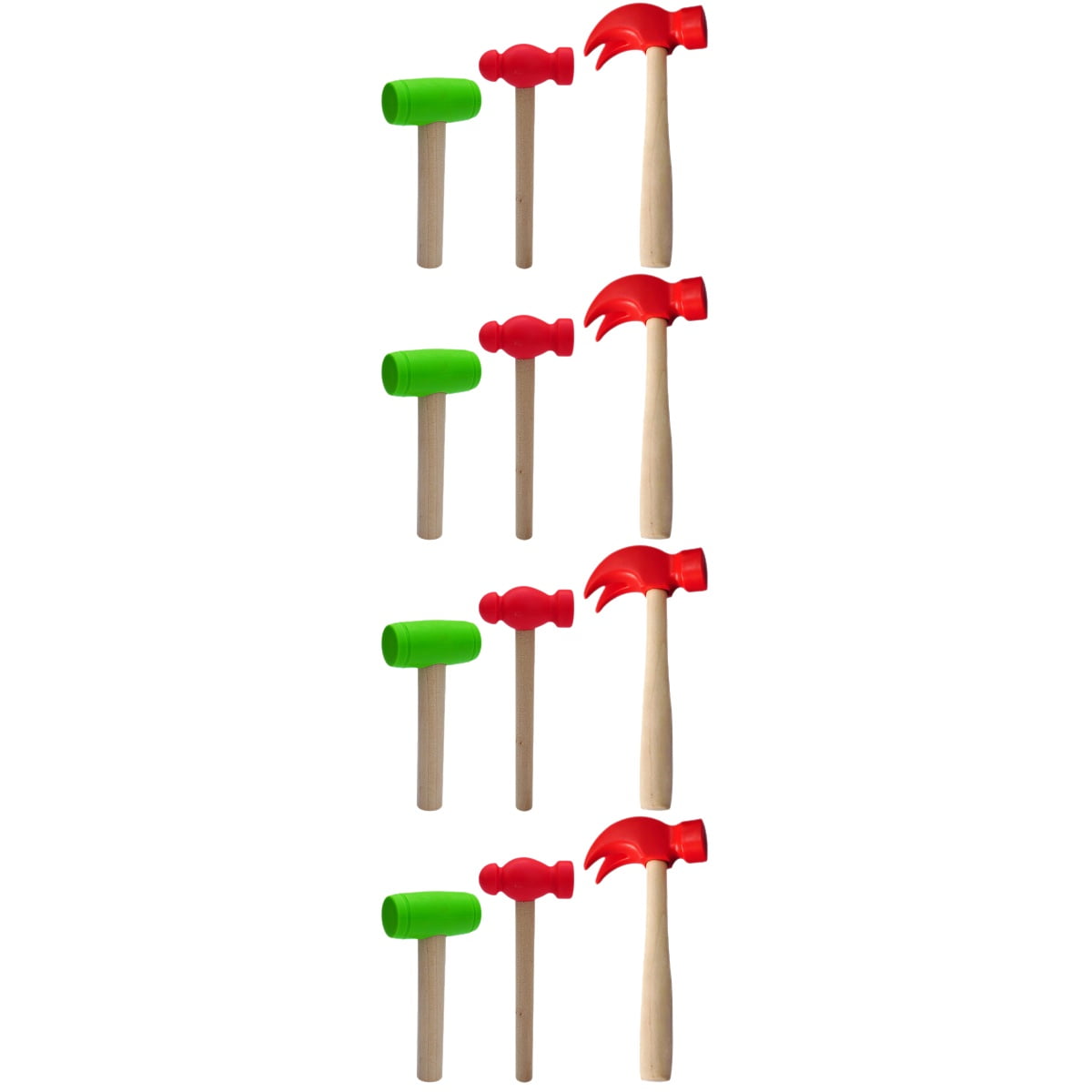 Simulated Small Wooden Hammer 12 Pcs Pounding Children’s Toys Childrens ...