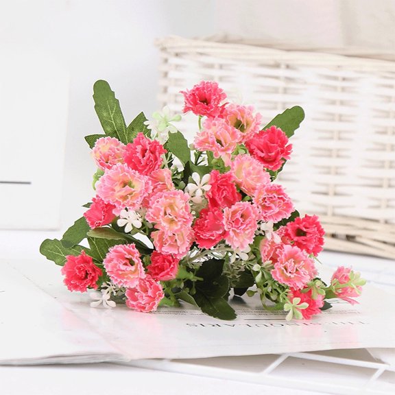 Simulated Soap Flower Carnation Bouquet – Everlasting Dried Artificial Flowers | Multicolour Floral Arrangement | Scented Home Decor | Wedding Gift | No-Maintenance, Long-Lasting