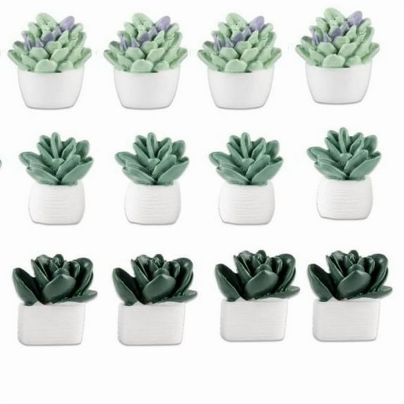 Simulated Succulent Plant Refrigerator Magnets Creative Magnet Set Cute Magnetic Decorative Stickers Suitable for Whiteboards/lockers/offices