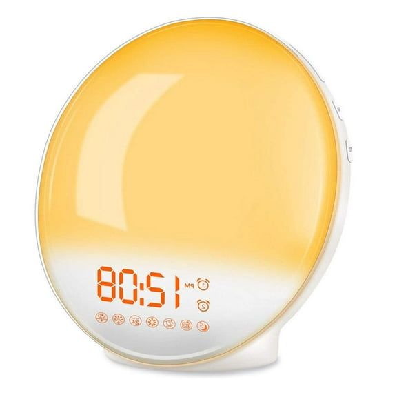 lianhanyi Simulated Sunrise Wake-up Alarm Clock Light `{