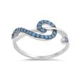 thumbnail image 1 of Simulated Turquoise Sideway Treble Clef Ring Sterling Silver, 1 of 3