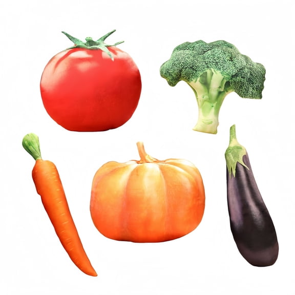 Simulated Vegetable Plush Toy Pillow -Fruit Plush Doll Decor Sofa Cushion Stuffed Vegetable Plush Pillow Home Decor - Fun Gift Ideas