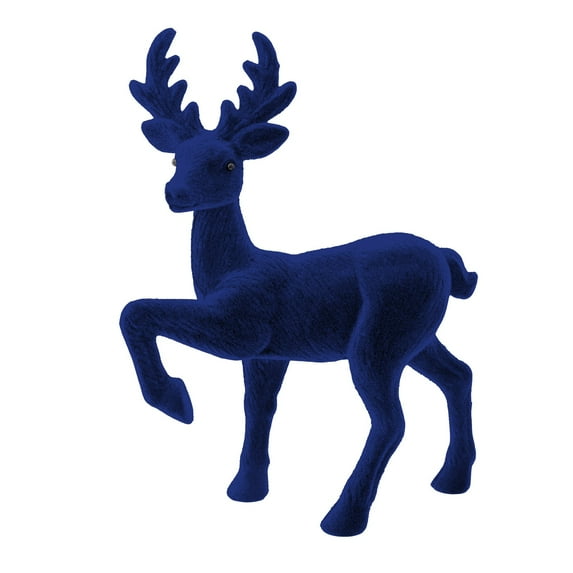 Simulated White-Tailed Deer Desktop Decoration Ultra-Realistic Details Museum-Level Sculpture Craftsmanship 18-Forked Antlers Uv Transfer Texture Glass Pupils, 360° Rotation