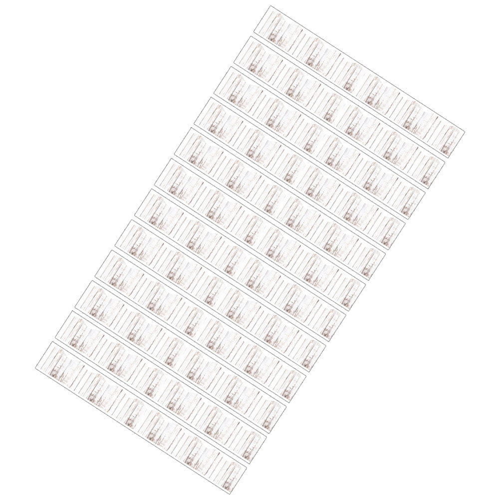 Simulated Wood Grain Bulletin Board Border Removable 12 Pcs Cute Decorate Vintage