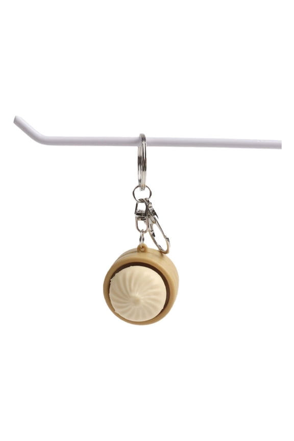 Simulated Xiaolongbao Key Chain Stress Relief Toy Decompression Vent with Tactile Click, Portable Sensory Button for Focus, Anxiety Reduction & Relaxation