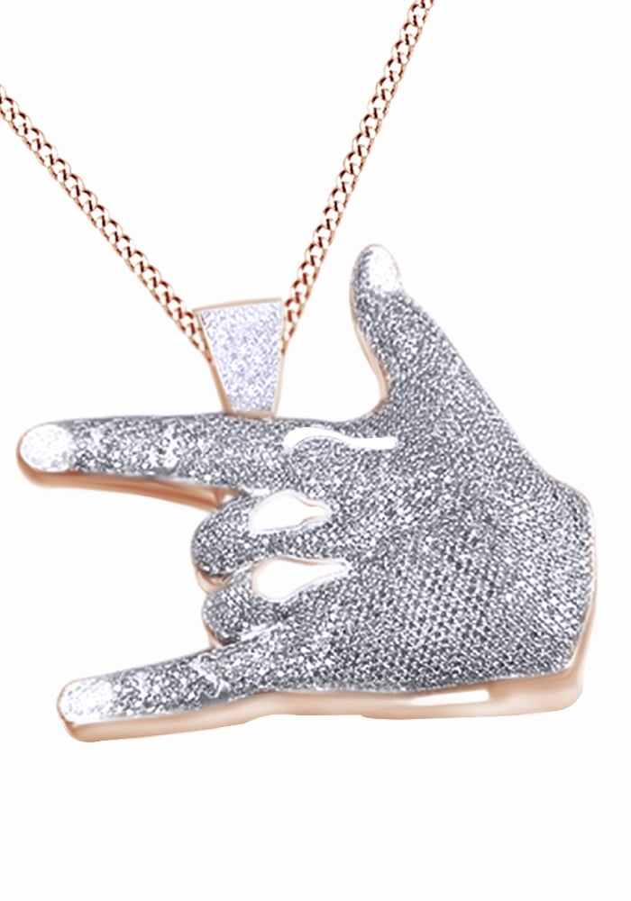 Collana Con Ciondolo In Pelle Nera Con Scritta "TI AMO" E Ciondolo In Argento - Italia - Foto 12