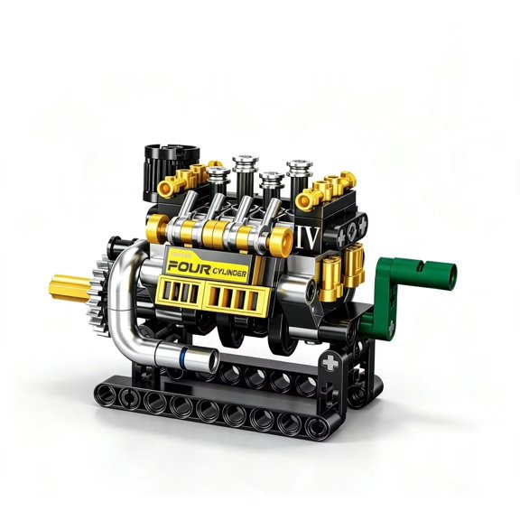 Simulated mini engine model assembly building blocks decoration items
