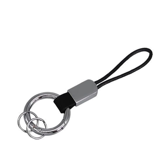Simulated1eatherKeychain With Finger Ring And Adjustable Wrist Strap Trendy Key Holder For Car Keys Organization
